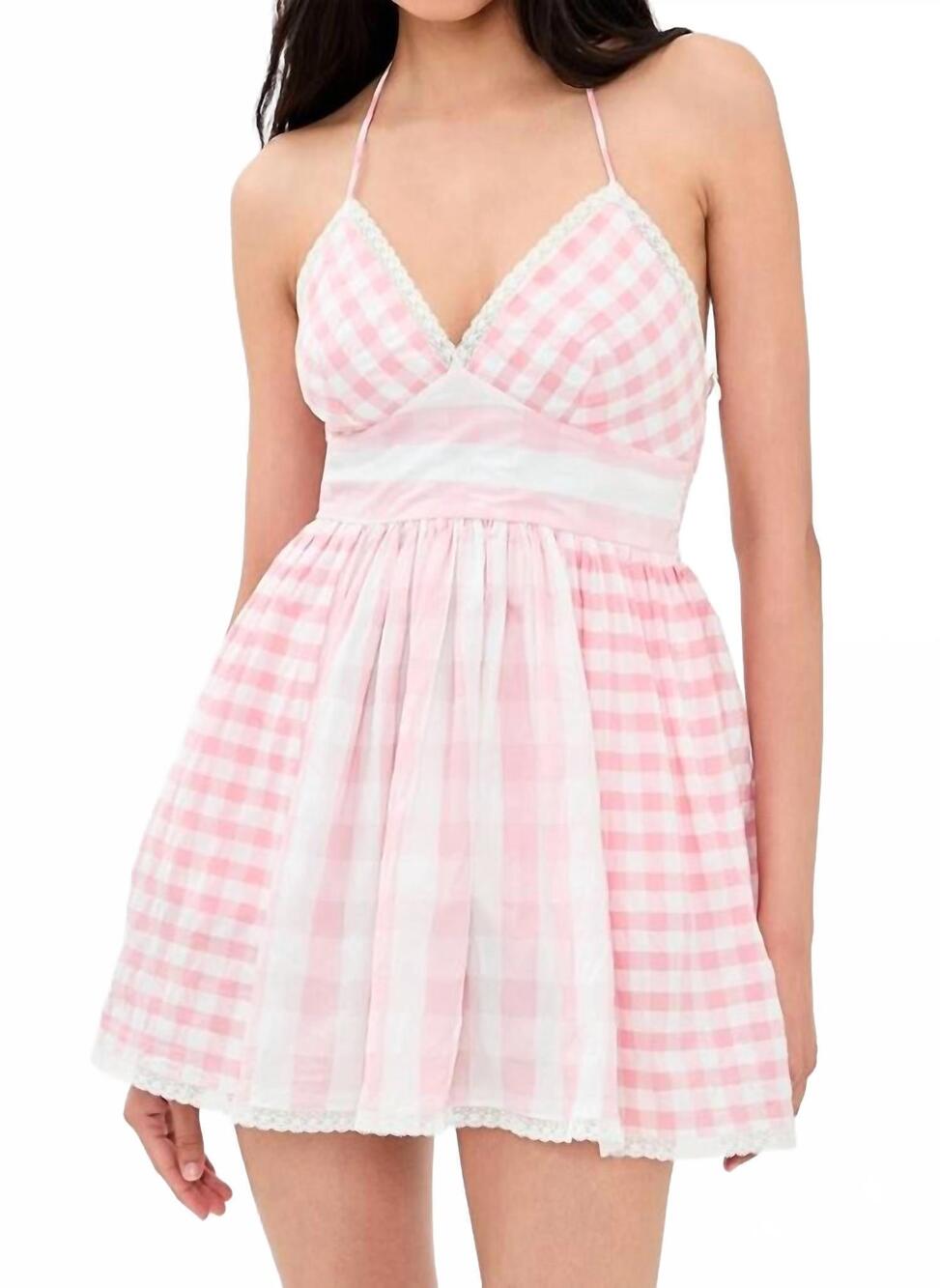 NEW LOVESHACKFANCY arletta mini dress in watermelon waves